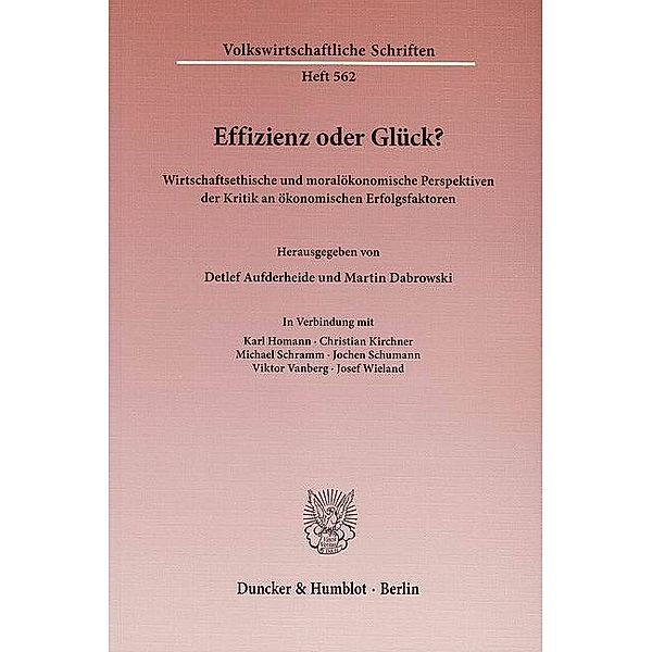 Effizienz oder Glück?