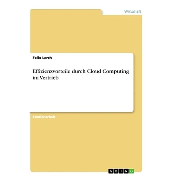 Effizienzvorteile durch Cloud Computing im Vertrieb, Felix Lerch