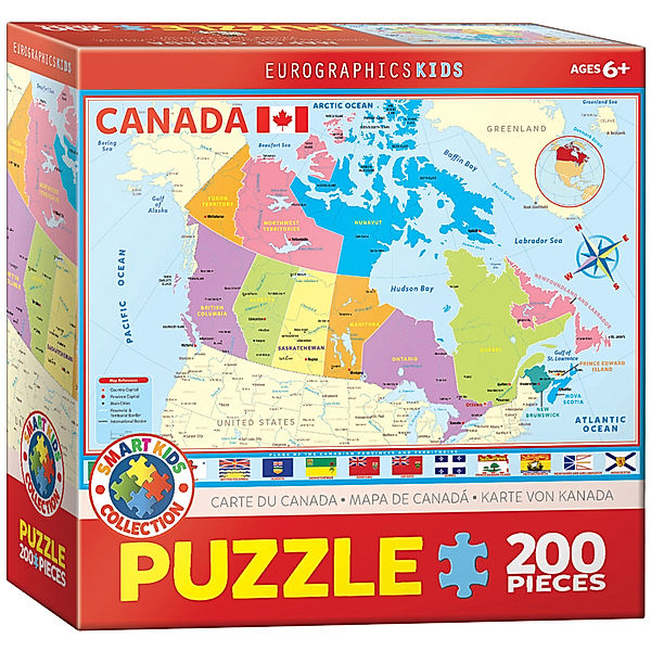 Eurographics EG-Map of Canada for Kids