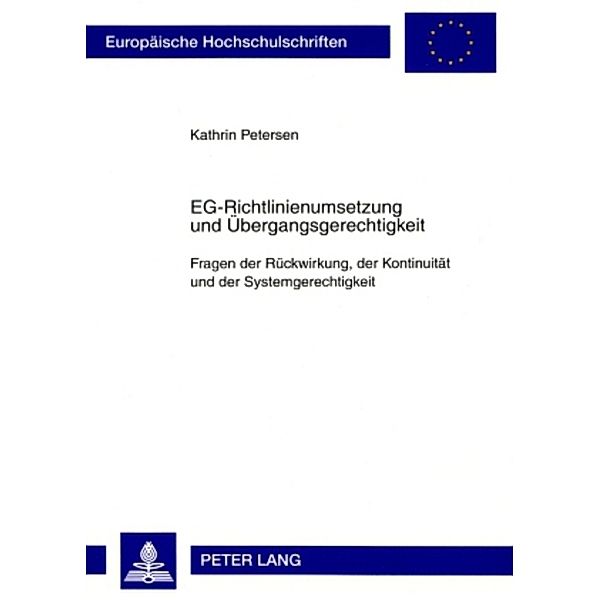 EG-Richtlinienumsetzung und Übergangsgerechtigkeit, Kathrin Petersen