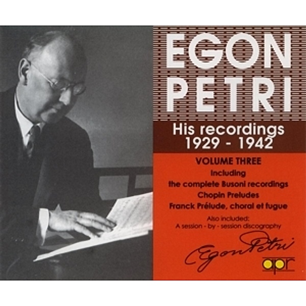 Egon Petri Vol.3, Egon Petri