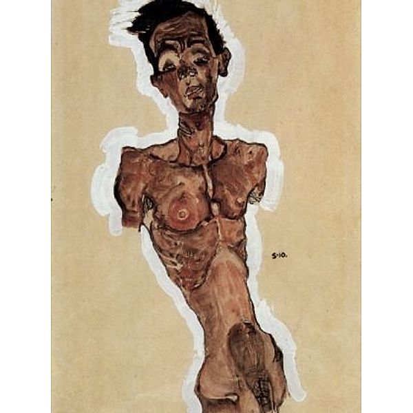 Egon Schiele - Akt, Selbstporträt - 100 Teile (Puzzle)