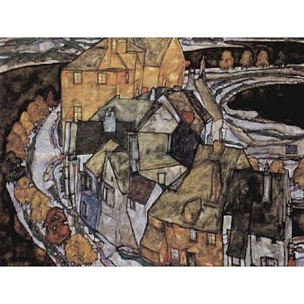 Egon Schiele - Der Häuserbogen oder Inselstadt - 1.000 Teile (Puzzle)