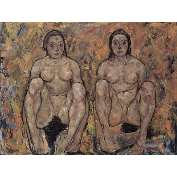 Egon Schiele - Hockendes Frauenpaar - 1.000 Teile (Puzzle)