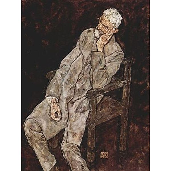 Egon Schiele - Porträt des Johann Harms - 1.000 Teile (Puzzle)