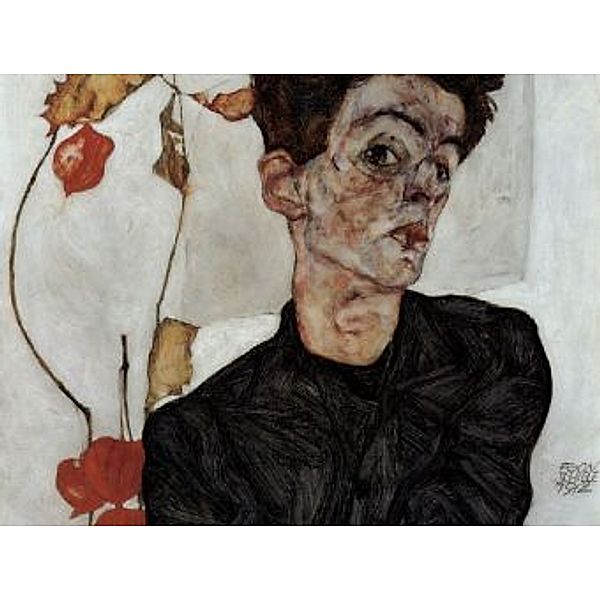 Egon Schiele - Selbstporträt mit Lampionfrüchten - 100 Teile (Puzzle)