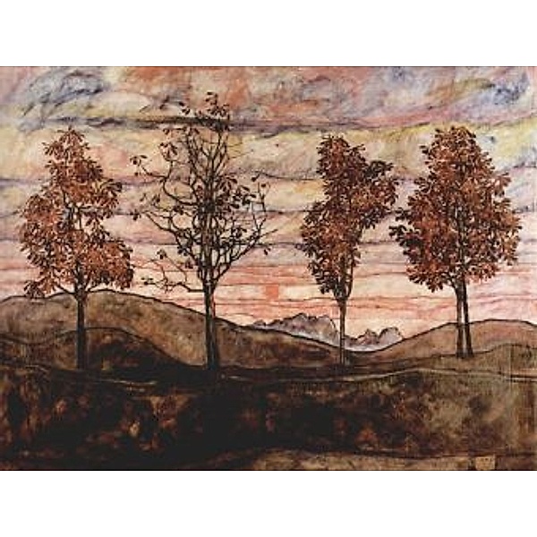 Egon Schiele - Vier Bäume - 2.000 Teile (Puzzle)