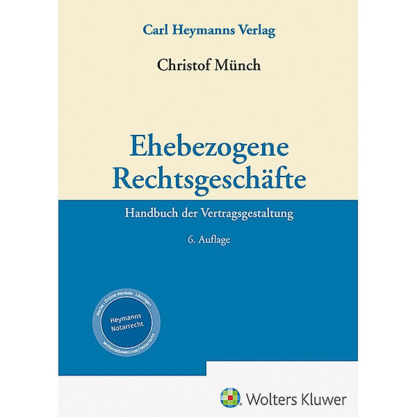 Ehebezogene Rechtsgeschäfte, Christof Münch