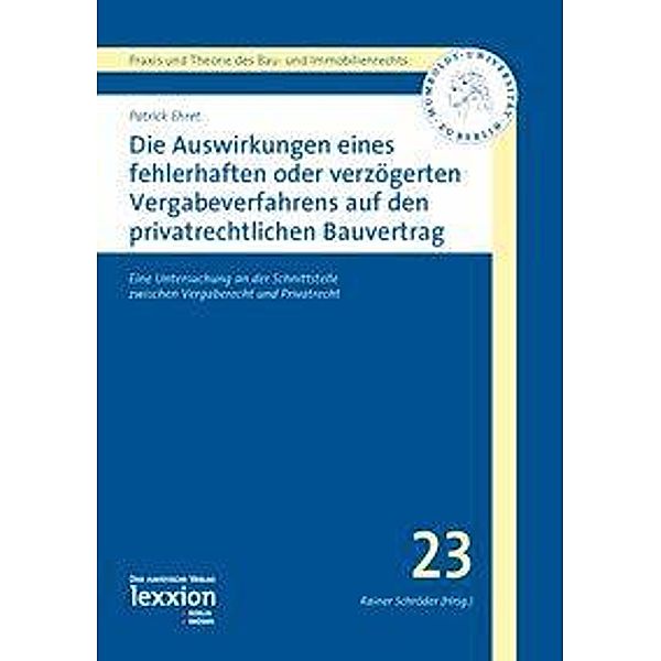 Ehret, P: Auswirkungen eines fehlerhaften Vergabeverfahrens, Patrick Ehret