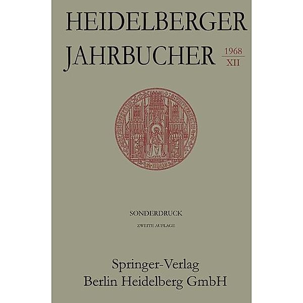 Eichendorff in Heidelberg / Heidelberger Jahrbücher, Walter Reiprich