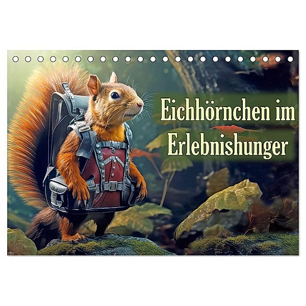 Eichhörnchen im Erlebnishunger (Tischkalender 2024 DIN A5 quer), CALVENDO Monatskalender, Calvendo, Liselotte Brunner-Klaus