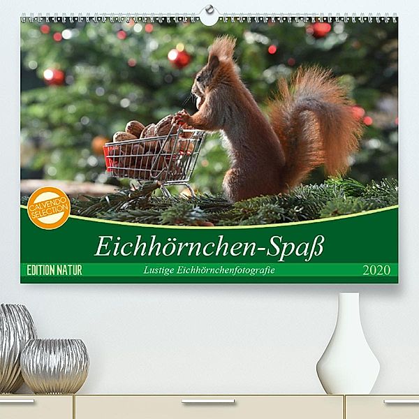 Eichhörnchen-Spaß (Premium, hochwertiger DIN A2 Wandkalender 2020, Kunstdruck in Hochglanz), Heike Adam