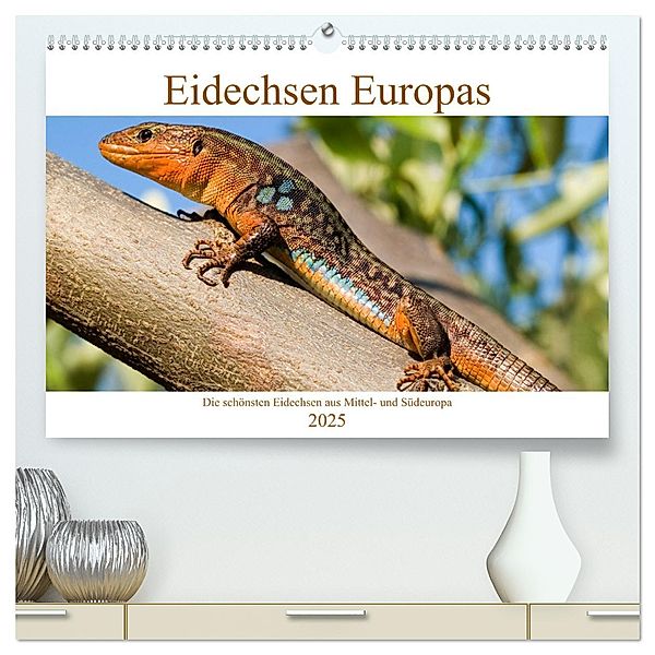 Eidechsen Europas (hochwertiger Premium Wandkalender 2025 DIN A2 quer), Kunstdruck in Hochglanz, Calvendo, Wolfgang Simlinger