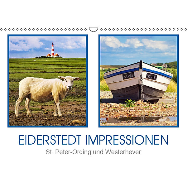 Eiderstedt Impressionen (Wandkalender 2019 DIN A3 quer), Angela Dölling