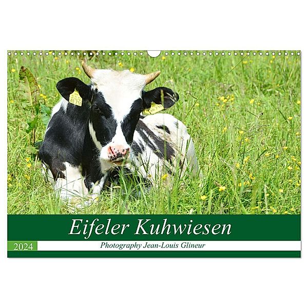 Eifeler Kuhwiesen (Wandkalender 2024 DIN A3 quer), CALVENDO Monatskalender, Jean-Louis Glineur
