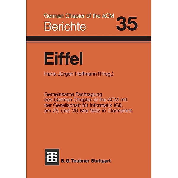 Eiffel / Berichte des German Chapter of the ACM