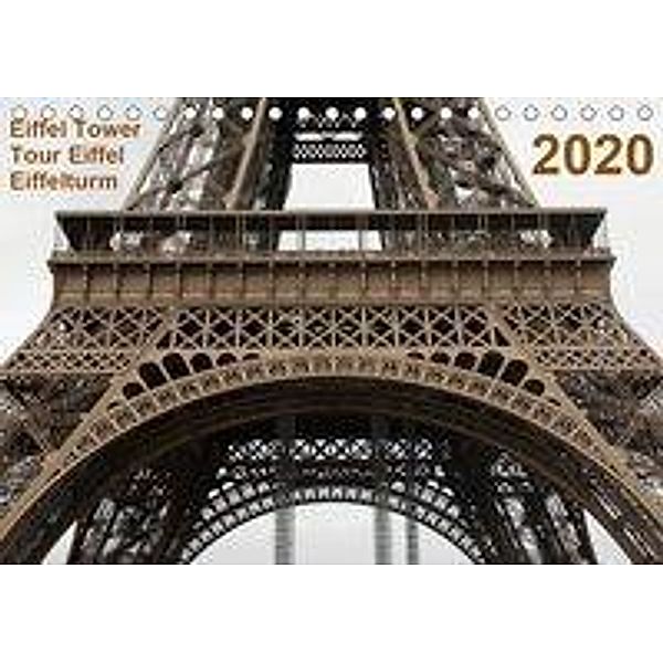 Eiffel Tower - Tour Eiffel - Eiffelturm - Paris 2020 (Tischkalender 2020 DIN A5 quer), Photo Studio Mark Chicoga