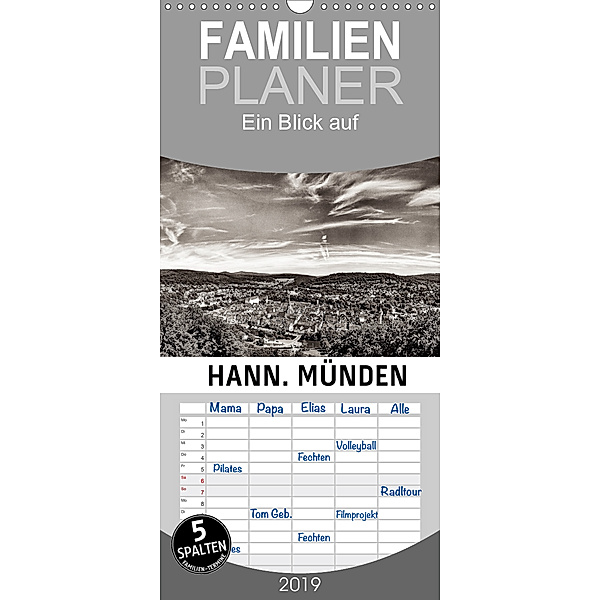 Ein Blick auf Hann. Münden - Familienplaner hoch (Wandkalender 2019 , 21 cm x 45 cm, hoch), Markus W. Lambrecht