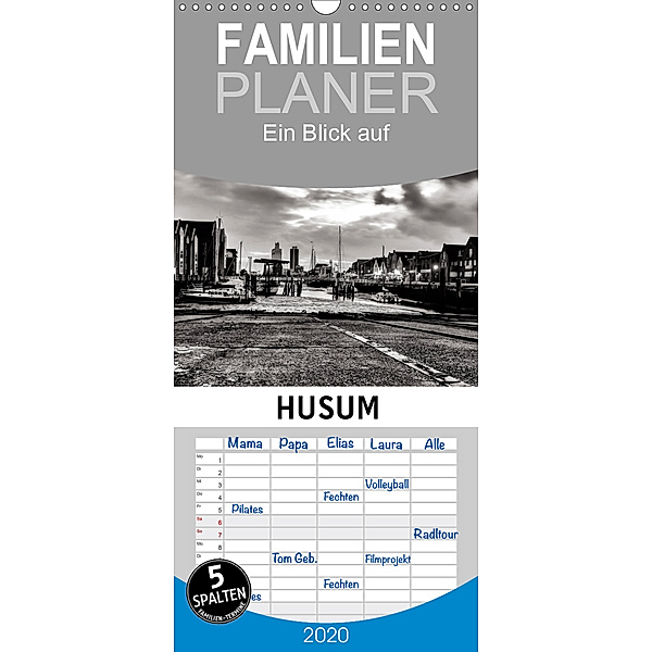 Ein Blick auf Husum - Familienplaner hoch (Wandkalender 2020 , 21 cm x 45 cm, hoch), Markus W. Lambrecht