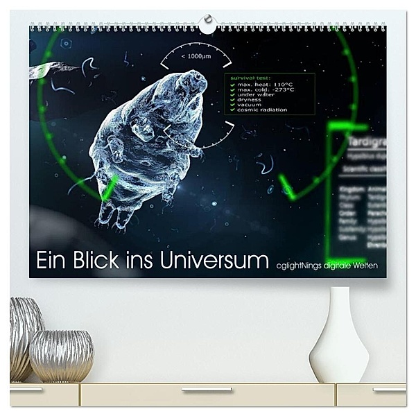 Ein Blick ins Universum - cglightNings digitale Welten (hochwertiger Premium Wandkalender 2024 DIN A2 quer), Kunstdruck in Hochglanz, Stefanie Winkler - cglightNing