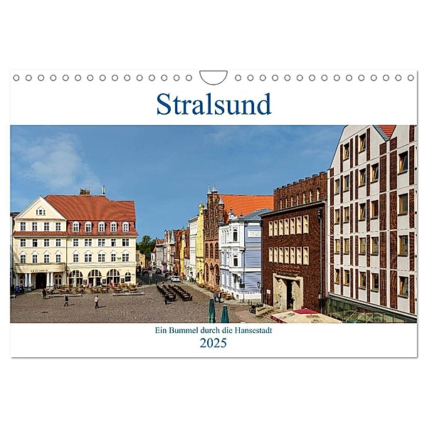 Ein Bummel durch die Hansestadt Stralsund (Wandkalender 2025 DIN A4 quer), CALVENDO Monatskalender, Calvendo, Heinz Pompsch
