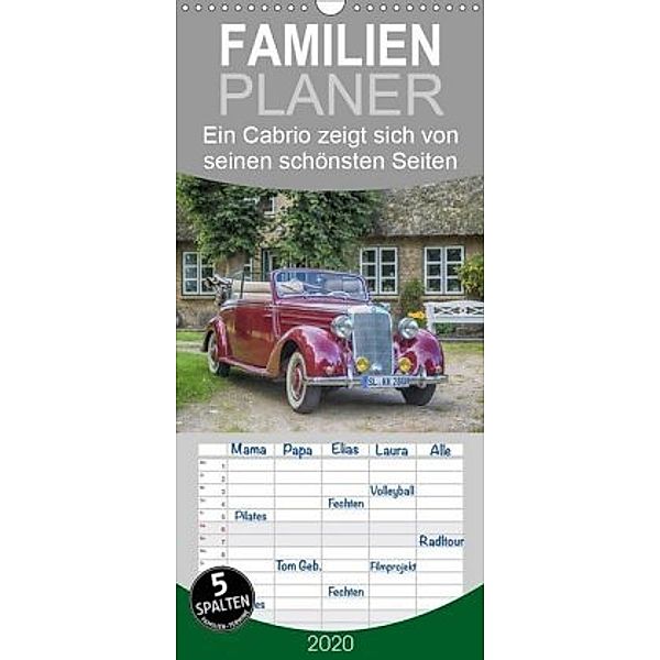 Ein Cabrio zeigt sich von seinen schönsten Seiten - Familienplaner hoch (Wandkalender 2020 , 21 cm x 45 cm, hoch), Susann Kuhr