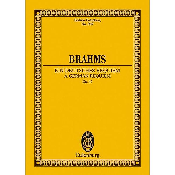 Ein deutsches Requiem op.45, Studienpartitur, Johannes Brahms