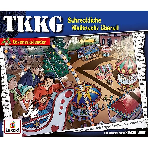 Ein Fall für TKKG - Ein Fall für TKKG - Schreckliche Weihnacht überall (Adventskalender),2 Audio-CD, Tkkg