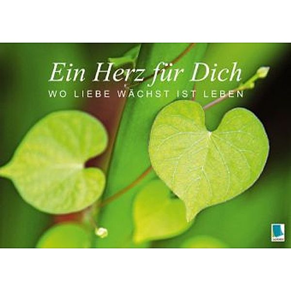 Ein Herz für Dich: Wo Liebe wächst ist Leben (Posterbuch DIN A2 quer), CALVENDO