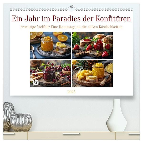 Ein Jahr im Paradies der Konfitüren (hochwertiger Premium Wandkalender 2025 DIN A2 quer), Kunstdruck in Hochglanz, Calvendo, Kerstin Waurick