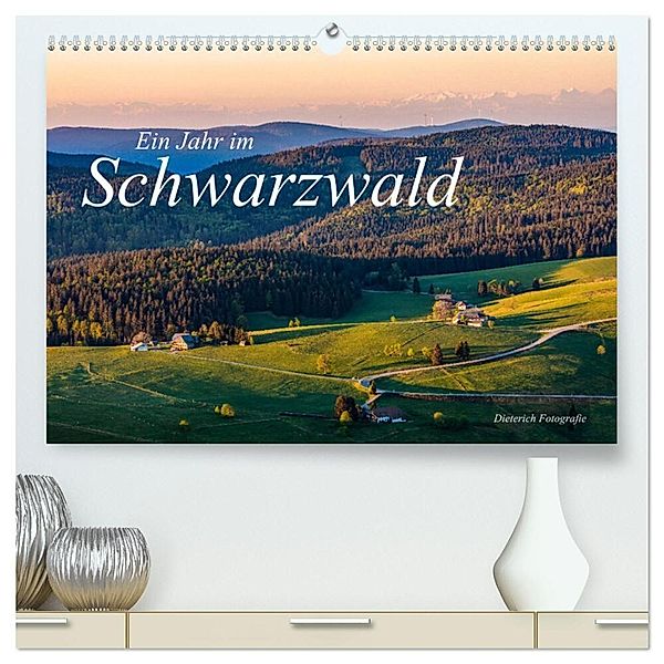 Ein Jahr im Schwarzwald (hochwertiger Premium Wandkalender 2024 DIN A2 quer), Kunstdruck in Hochglanz, Werner Dieterich