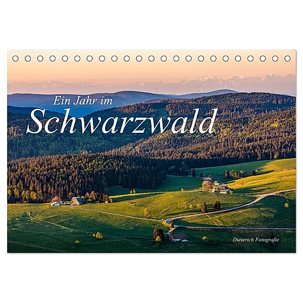 Ein Jahr im Schwarzwald (Tischkalender 2024 DIN A5 quer), CALVENDO Monatskalender, Werner Dieterich