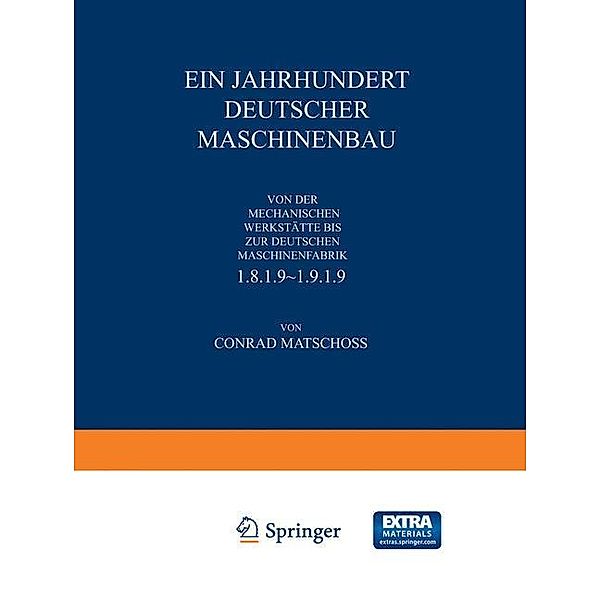 Ein Jahrhundert Deutscher Maschinenbau, Conrad Matschoß