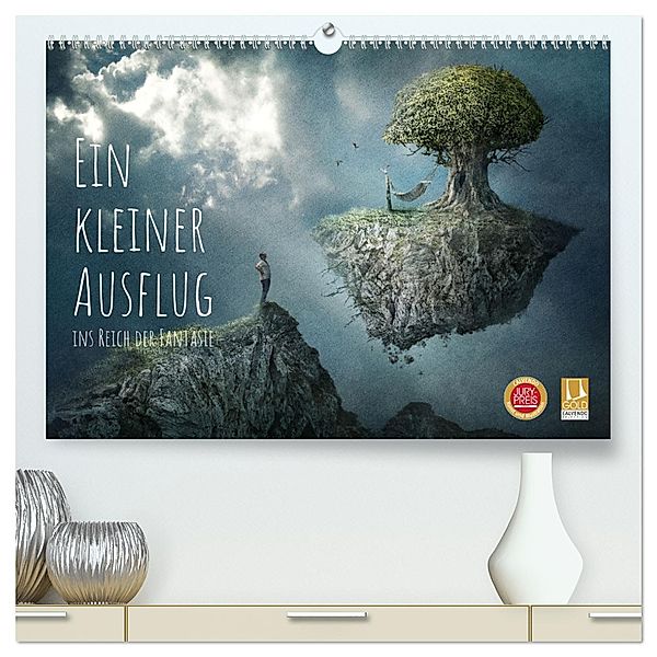 Ein kleiner Ausflug ins Reich der Fantasie (hochwertiger Premium Wandkalender 2025 DIN A2 quer), Kunstdruck in Hochglanz, Calvendo, Brigitte Kuckenberg-Wagner