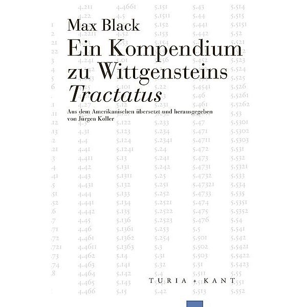 Ein Kompendium zu Wittgensteins Tractatus, Max Black