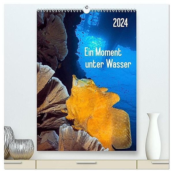 Ein Moment unter Wasser (hochwertiger Premium Wandkalender 2024 DIN A2 hoch), Kunstdruck in Hochglanz, Henry Jager