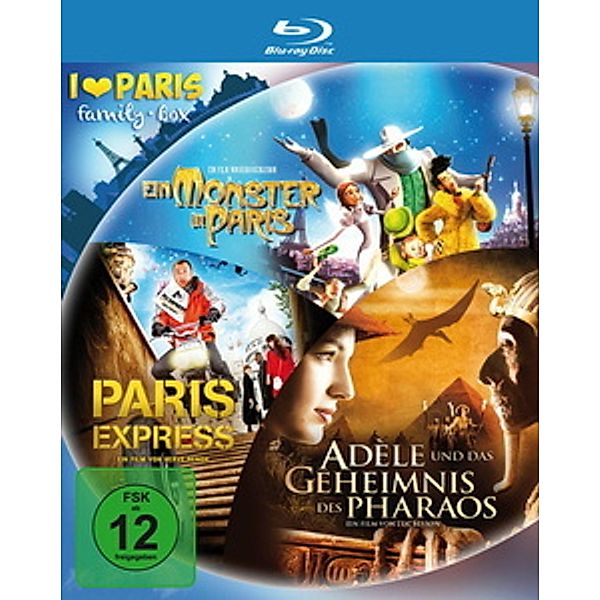 Ein Monster in Paris / Paris Express / Adèle und das Geheimnis des Pharaos, Hervé Renoh, Romain Lévy, Bibo Bergeron, Stéphane Kazandjian, Luc Besson