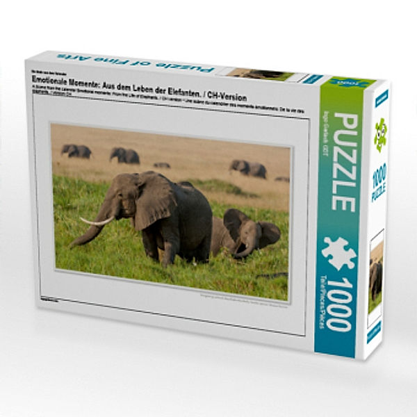 Ein Motiv aus dem Kalender Emotionale Momente: Aus dem Leben der Elefanten. / CH-Version (Puzzle), Ingo Gerlach