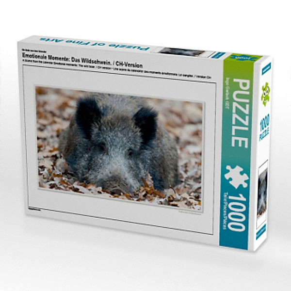 Ein Motiv aus dem Kalender Emotionale Momente: Das Wildschwein. / CH-Version (Puzzle), Ingo Gerlach