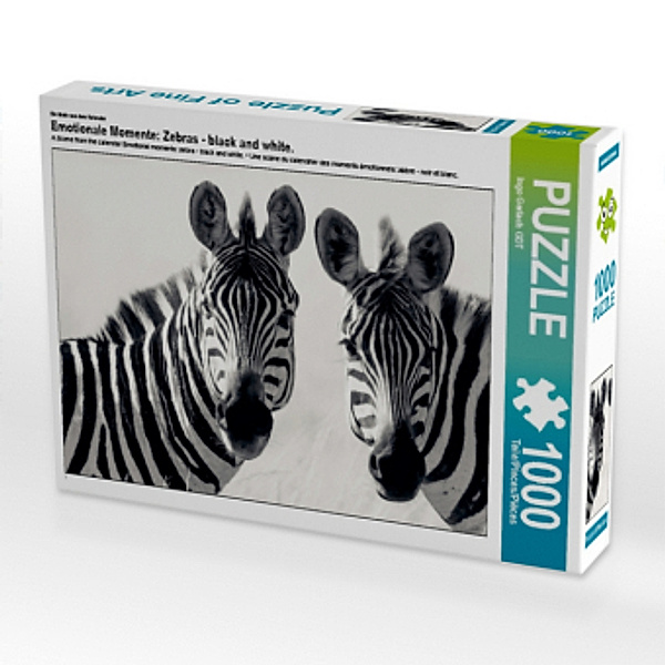 Ein Motiv aus dem Kalender Emotionale Momente: Zebras - black and white. (Puzzle), Ingo Gerlach