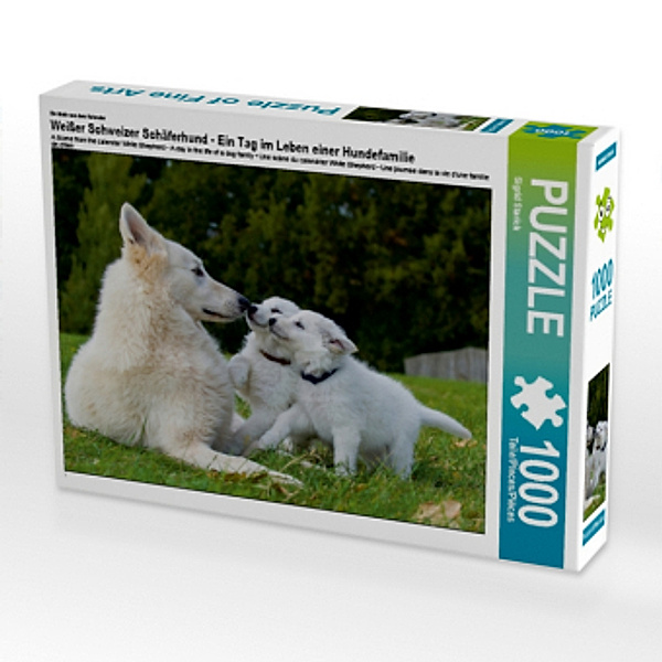 Ein Motiv aus dem Kalender Weißer Schweizer Schäferhund - Ein Tag im Leben einer Hundefamilie (Puzzle), Sigrid Starick