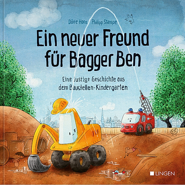 Ein neuer Freund für Bagger Ben - Eine lustige Geschichte aus dem Baustellen-Kindergarten, 2 Teile, Dörte Horn, Philipp Stampe