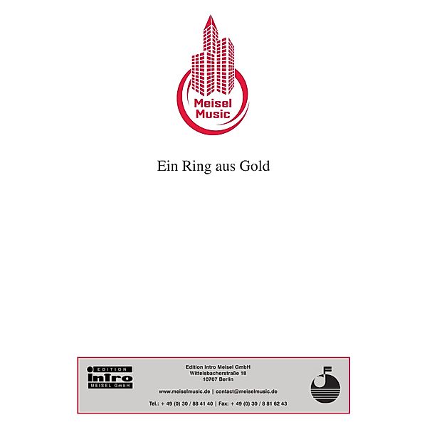 Ein Ring aus Gold, Georg Buschor, Dieter Zimmermann