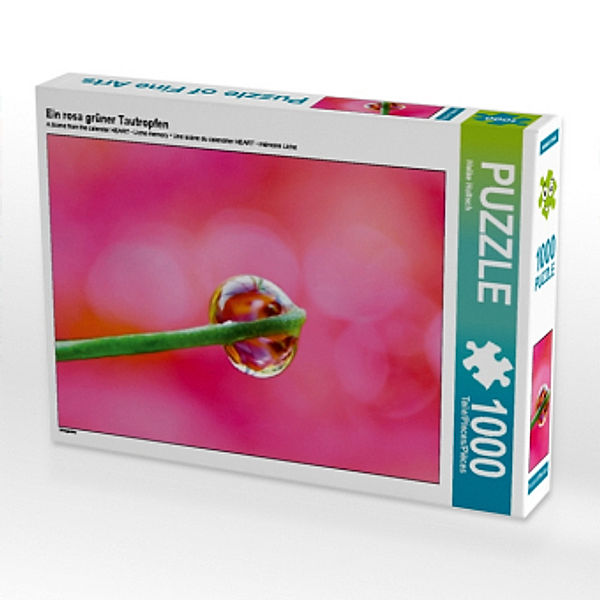 Ein rosa grüner Tautropfen (Puzzle), Heike Hultsch