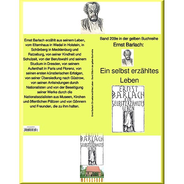 Ein selbst erzähltes Leben - Band 209e in der gelben Buchreihe - bei Jürgen Ruszkowski, Ernst Barlach