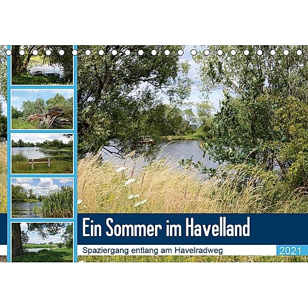 Ein Sommer im Havelland - Spaziergang entlang am Havelradweg (Tischkalender 2021 DIN A5 quer), Anja Frost