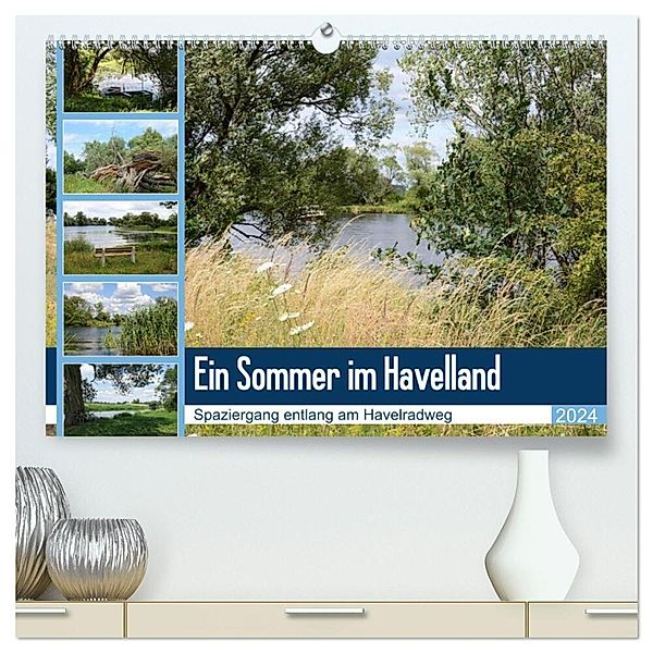 Ein Sommer im Havelland - Spaziergang entlang am Havelradweg (hochwertiger Premium Wandkalender 2024 DIN A2 quer), Kunstdruck in Hochglanz, Anja Frost
