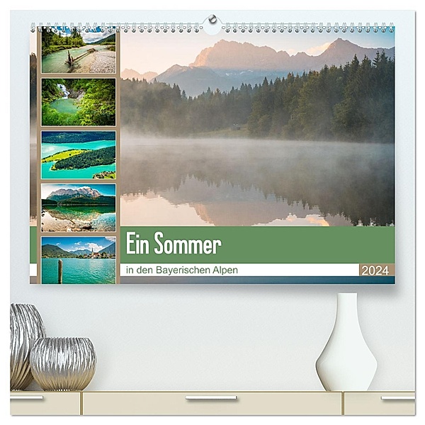 Ein Sommer in den Bayerischen Alpen (hochwertiger Premium Wandkalender 2024 DIN A2 quer), Kunstdruck in Hochglanz, Martin Wasilewski