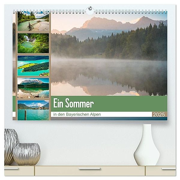 Ein Sommer in den Bayerischen Alpen (hochwertiger Premium Wandkalender 2025 DIN A2 quer), Kunstdruck in Hochglanz, Calvendo, Martin Wasilewski