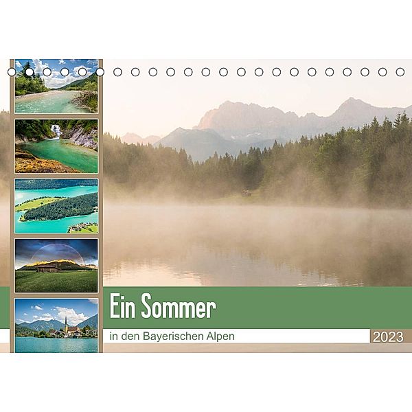 Ein Sommer in den Bayerischen Alpen (Tischkalender 2023 DIN A5 quer), Martin Wasilewski